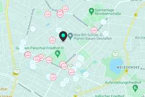 Oase in Weißensee, 2 Zimmer, 56 m², Parkett Eiche, EBK, Fußboden Hzg., Balkon – Gäblerstraße 62, 13086 Berlin – Vorschaubild 6