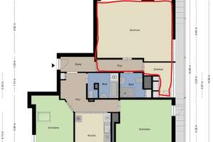 80qm 2-Zimmer Wohnung mit Balkon & WLAN WG-geeignet – Hofkamp 140, 42103 Elberfeld, Wuppertal – Vorschaubild 16