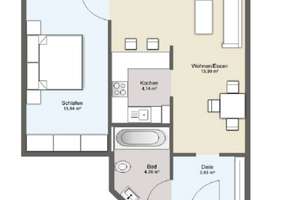2026 neu sanierte bezugsfreies 2-Raum Apartment Bestlage Zentrum – Gottschedstraße 36, 4109 Zentrum-West, Leipzig – Vorschaubild 6