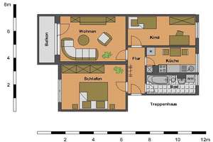 Im Erdgeschoss: 3-Raum-Wohnung mit Balkon – Albert-Einstein-Straße 18, 39387 Oschersleben (Bode) – Vorschaubild 5