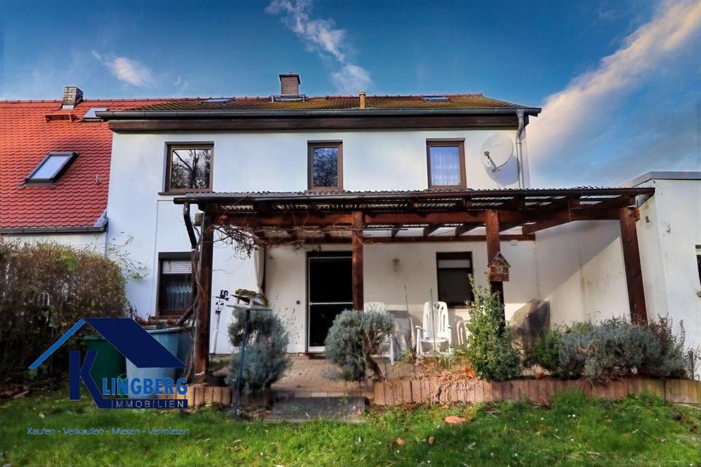 Immobilie in Elsteraue - DHH in der Elsteraue OT Tröglitz mit wunderschön gelegenen Grundstück und Doppelgarage zu verkaufen! - Bild 1