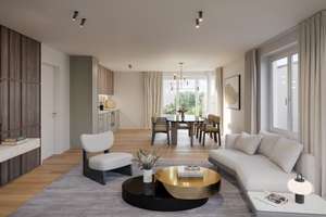 GROSSZÜGIGE FÜNF ZIMMER WOHNUNG AUF EINER EBENE MIT SCHÖNEM GARTEN - NEUBAU IM ENTSTEHEN