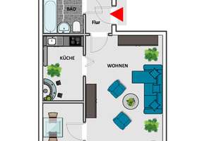 JobCenter geeignet ab 2 Person - ruhig + günstig - 2,5-Zi. 56m² - sofort verfügbar - – Die vollständige Adresse der Immobilie erhältst du vom Anbieter., 39130 Neu Olvenstedt, Magdeburg – Vorschaubild 4