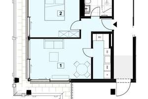 Modern & Charmant: 2 Zimmer + Süd-West-Balkon, Einbauküche, Neubauausstattung, Walk-In-Dusche,Aufzug – 60528 Niederrad, Frankfurt am Main – Vorschaubild 14