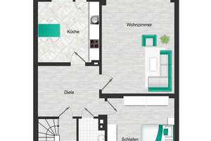 2-Zimmer-Wohnung mit Balkon & grünem Ausblick – 40221 Bilk, Düsseldorf – Vorschaubild 13