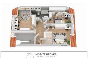 Ausblick inklusive! Ein- bis Dreifamilienhaus auf Erbbaugrundstück am Moritzberg. – Die vollständige Adresse der Immobilie erhältst du vom Anbieter., 31137 Moritzberg / Bockfeld, Hildesheim – Vorschaubild 4