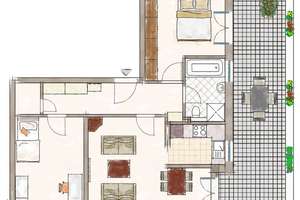 TOP-TOP-TOP schöne Penthouse Wohnung -  65,5 m2 Wohnfläche und  52,68 m2  Dachterrasse – Scheinerstr. 34, 85051 Münchener Straße, Ingolstadt – Vorschaubild 3