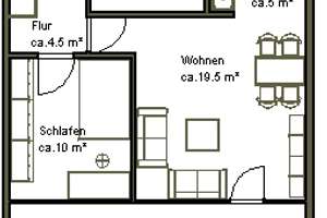 Schöne Aussichten! modernisierte 2- Zimmerwohnung am Sahlkampmarkt – Schwarzwaldstr. 39, 30657 Sahlkamp, Hannover – Vorschaubild 3