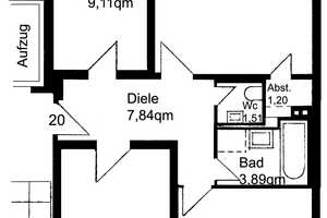 Frisch renovierte 3-Zimmer Wohnung mit Balkon, nahe FH und Köln Arcaden – Feldbergstraße 12, 51105 Köln – Vorschaubild 11