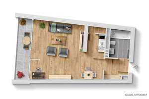 Helles 1-Zimmer-Appartement mit Weitblick und Balkon. – Die vollständige Adresse der Immobilie erhältst du vom Anbieter., 48157 Coerde, Münster – Vorschaubild 7