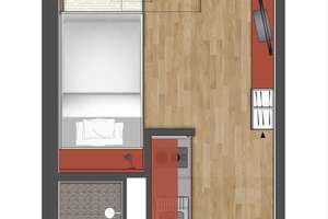 Voll möbliertes Studentenappartement mit, Duschbad und Küche in bester Lage an der Karl-Marx-Allee. – Karl-Marx-Allee 220, 52066 Burtscheider Abtei, Aachen – Vorschaubild 13