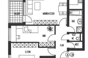3-Zimmerwohnung mit Balkon in ruhiger Lage – Prießnitzaue 3, 1099 Radeberger Vorstadt, Dresden – Vorschaubild 3