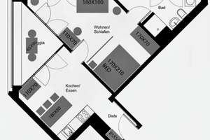Helle & moderne 2-Zi-Wohnung in Mitte mit Loggia – ab 15. FEB / Bright Modern 2-Room Apt from Feb 15 – Die vollständige Adresse der Immobilie erhältst du vom Anbieter., 10557 Moabit, Berlin – Vorschaubild 1