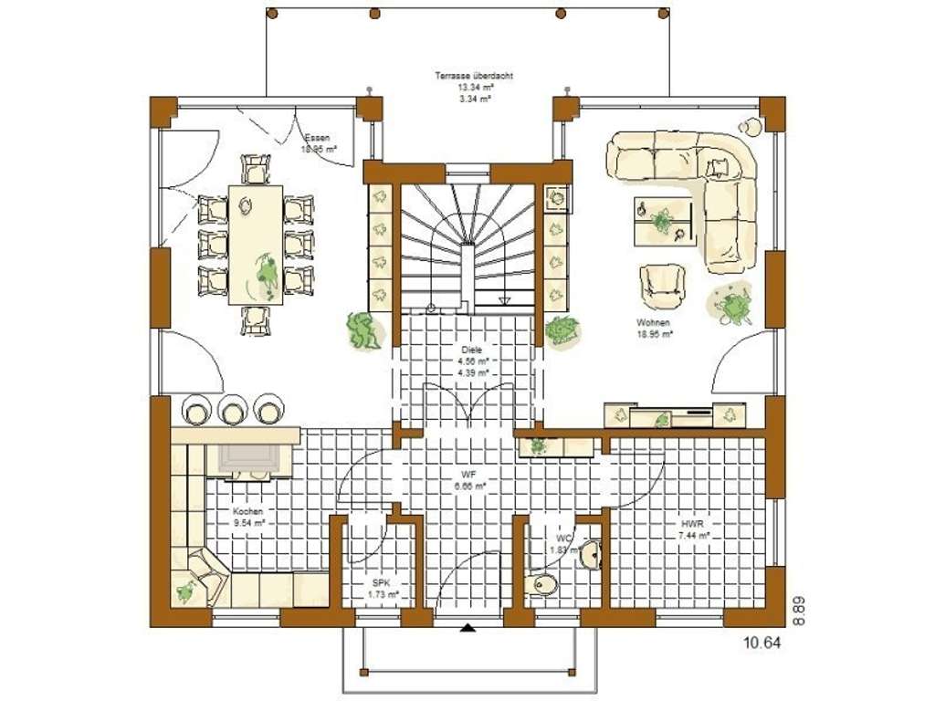 Immobilie in Laberweinting - Bezugsfertiges, attraktives EFH Florenz S incl. Thermo-Keller, wie Abb., incl. Grundstück zzgl. NK - Bild 1