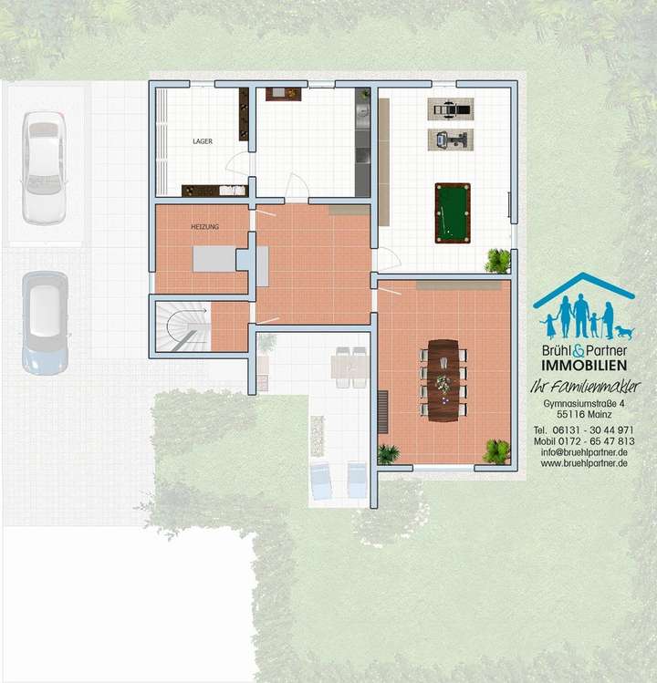 Untergeschoss beheizt