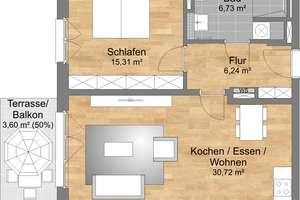Exklusive 2-Zimmerwohnung mit Balkon! Erstbezug! – Winterstraße 22, 90431 Großreuth bei Schweinau, Nürnberg – Vorschaubild 7