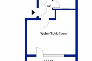 Stilvoll und ruhig: 1-Zimmer-Wohnung mit ebenerdiger Dusche und Loggia – Königsberger Str. 43, 38440 Wolfsburg – Vorschaubild 5