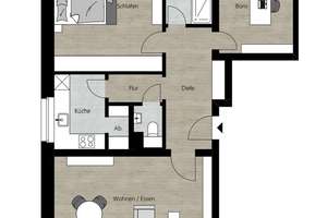 WOHNQUALITÄT PUR! Stilvoll sanierte 3-Zimmer-Wohnung mit 2 Balkonen in Bestlage von Grafenberg – Die vollständige Adresse der Immobilie erhältst du vom Anbieter., 40235 Grafenberg, Düsseldorf – Vorschaubild 18
