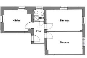 ...am Elbepark: renovierte 2-Zi-Wohnung – Wächterstraße 39b, 1139 Kaditz, Dresden – Vorschaubild 2