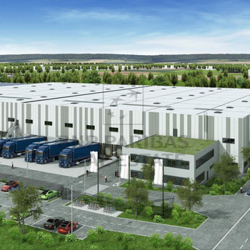 Moderne Hallenfläche an der A81