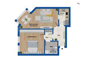 Charmante 2-Zimmer-Wohnung in denkmalgeschütztem Altbau in Leipzig Zentrum-Nordwest – 4105 Zentrum-Nordwest, Leipzig – Vorschaubild 8