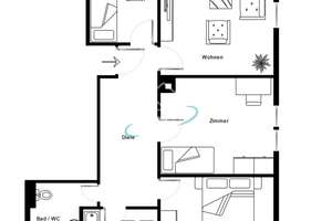 Bezugsfreie 4-Zimmer-Dachgeschosswohnung in modernisiertem Altbau direkt am Kurpark – Die vollständige Adresse der Immobilie erhältst du vom Anbieter., 70372 Kurpark, Stuttgart – Vorschaubild 9