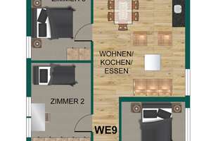 Kernsanierte 4-Zimmer Wohnung mit Balkon und Stellplatz in begehrter Lage von Bonn-Rüngsdorf – Seufertstraße 25b, 53173 Rüngsdorf, Bonn – Vorschaubild 5