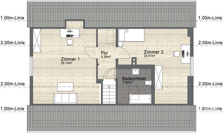 Grundriss Obergeschoss