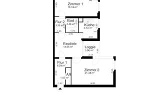 Große 2-Zimmerwohnung in der Gropiusstadt – Feuchtwangerweg 9, 12353 Gropiusstadt, Berlin – Vorschaubild 14