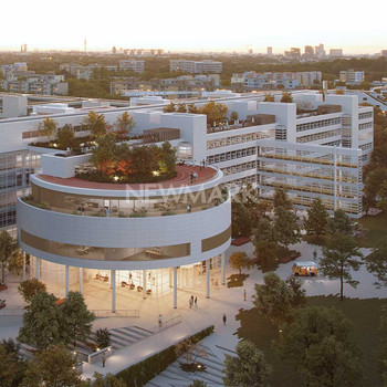 Mehr als ein Büro: Campus-Feeling mit Konferenzzone, Restaurant & Gym