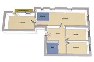 IMMOBERLIN.DE - Helle Altbauwohnung mit Balkon & Pkw-Stellplatz in harmonischer Lage – Die vollständige Adresse der Immobilie erhältst du vom Anbieter., 13585 Spandau (Ortsteil), Berlin – Vorschaubild 8