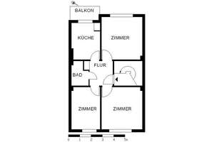 Frisch renovierte 3-Zimmer-Wohnung mit Balkon – Alwin-Lonke-Str. 34, 28719 Burg-Grambke, Bremen – Vorschaubild 4