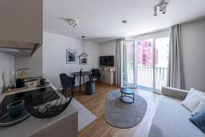 Stilvolles ausgestattetes 1-Zimmer-City-Apartment mit Balkon und moderner EBK – Die vollständige Adresse der Immobilie erhältst du vom Anbieter., 81671 Echarding, München – Vorschaubild 2