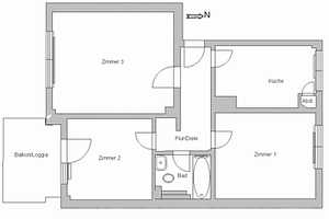 Im beliebten Eigen! Helle 3 Zi.-Wohnung mit Balkon. – Bögelsheide 24, 46240 Bottrop – Vorschaubild 3