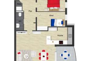 Modern geschnittene 3-Zimmer-ETW mit Balkon, Aufzug & Tiefgarage in Stadtfeld West – Die vollständige Adresse der Immobilie erhältst du vom Anbieter., 39110 Stadtfeld West, Magdeburg – Vorschaubild 14