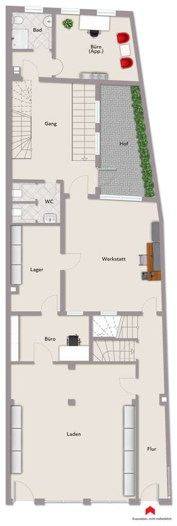 Immobilie in Erlangen - Wohn-/Geschäftshaus Erlangen - Altstadt...zentrale Lage mit Potential - Bild 2