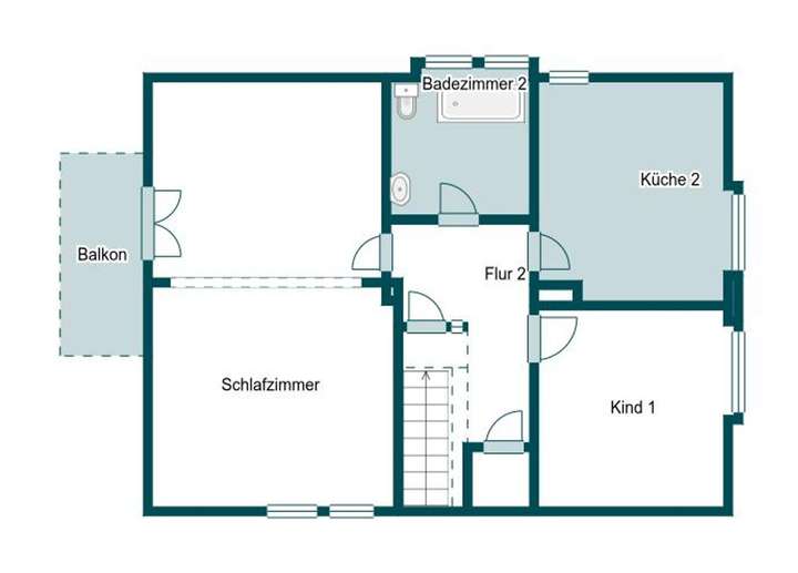 Grundriss Skizze 1.OG