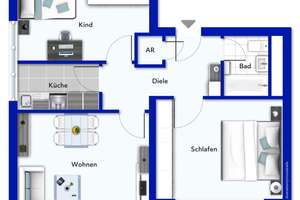 KR-Bockum - hochwertig sanierte 3 Zimmer Erdgeschoss- Wohnung mit Loggia! – Die vollständige Adresse der Immobilie erhältst du vom Anbieter., 47809 Bockum, Krefeld – Vorschaubild 15