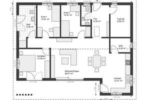 Bungalow-Smart-Weg. Die komfortable Art zu wohnen: Energieeffizienten KfW-Bungalow mietkaufen – 49545 Tecklenburg – Vorschaubild 2
