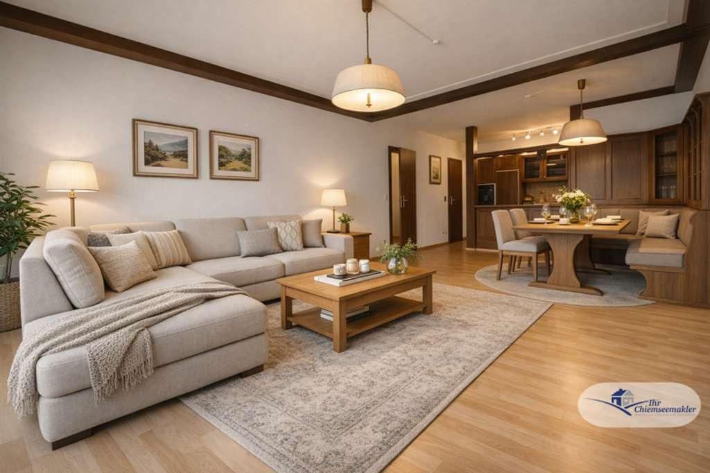 Immobilie in Bernau am Chiemsee - Gepflegte 3-Zimmer-Erdgeschosswohnung mit großzügiger Sonnenterrasse - Bild 0