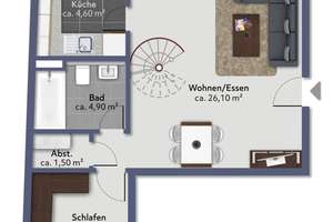 MA-Neckarau: Modernes Wohnen auf 2 Ebenen: Maisonettewohnung mit Balkon! – Die vollständige Adresse der Immobilie erhältst du vom Anbieter., 68199 Neckarau, Mannheim – Vorschaubild 10