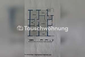 Tauschwohnung: Tausche eine 3 Zimmer Wohnung im Erdgeschoss gegen 4 Zimmer