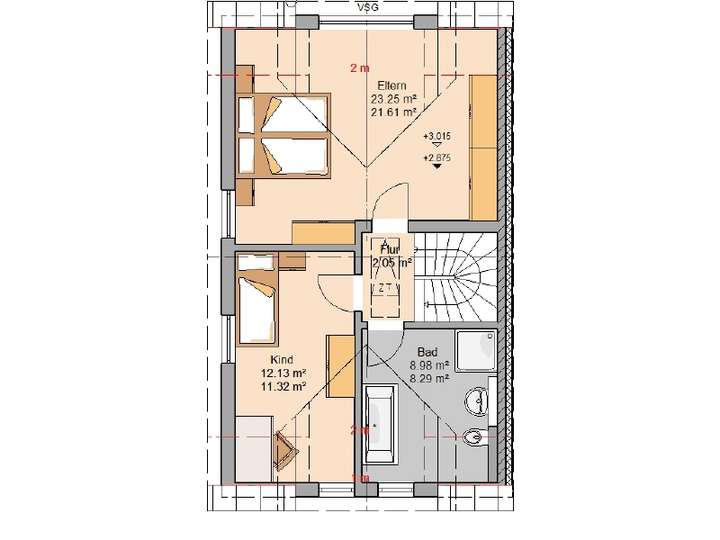Grundriss Dachgeschoss