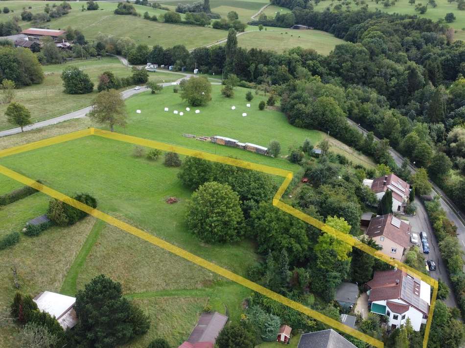 Aussicht auf gesamtes Grundstü