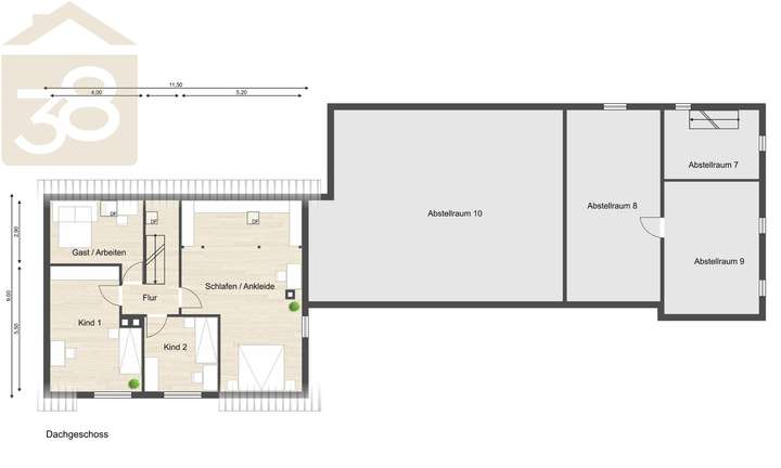 Grundriss Dachgeschoss