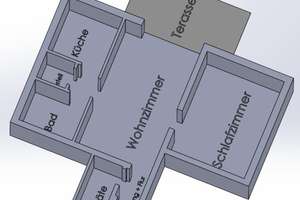 Vollständig renovierte 2-Raum-Souterrain-Wohnung mit und Einbauküche und Terrasse in Friedberg-Dorh.