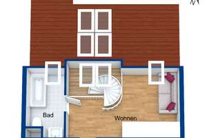 SCHICKE 3-ZI-MAISONETTE-WOHNUNG MIT TIEFGARAGE UND LIFT - für Kapitalanleger in moderner Wohnanlage – 90763 Nördliche Südstadt, Fürth – Vorschaubild 11