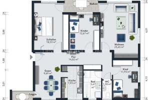 Ihr neues Zuhause in Giengen: 5 Zimmer, 107 m²,  Balkon, Loggia & Garage mit viel Potenzial – Die vollständige Adresse der Immobilie erhältst du vom Anbieter., 89537 Giengen an der Brenz – Vorschaubild 10
