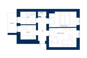 Erstbezug nach Sanierung inkl. Einbauküche und Balkon – Georg-Schumann-Straße 167, 4159 Möckern, Leipzig – Vorschaubild 2