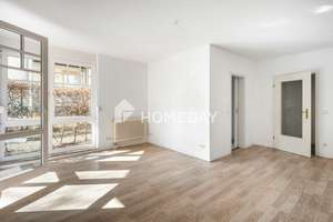 Attraktive Zwei-Zimmer-Wohnung mit Terrasse, kleinem Garten und Stellplatz - sofort bezugsfrei